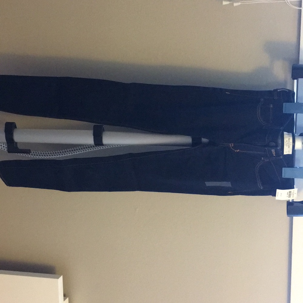 Abercrombie dark wash skinny jeans